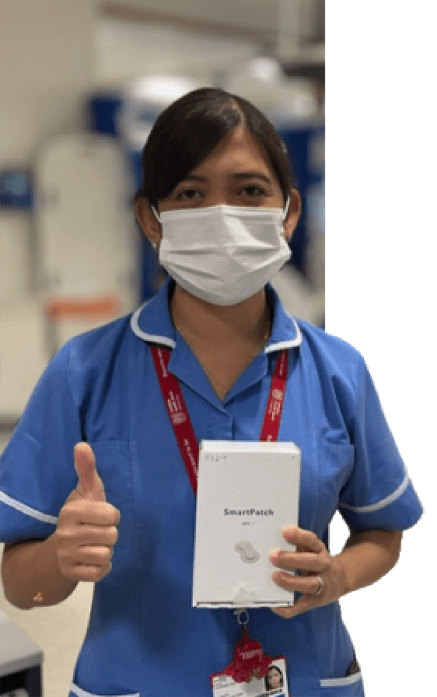Nurse with Alio box